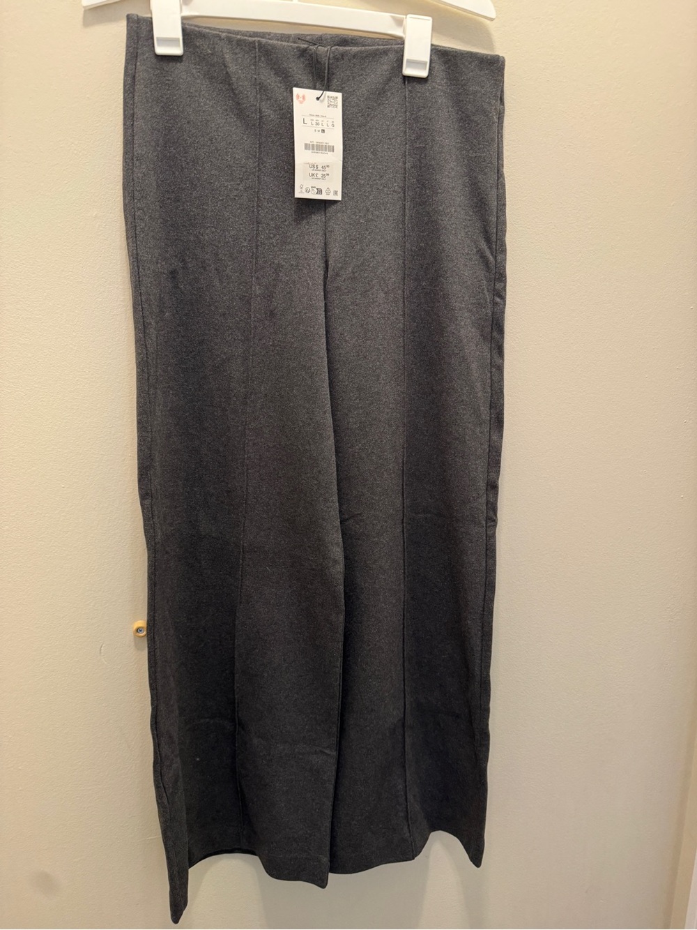 Zara gray cotton pants NWT | Large